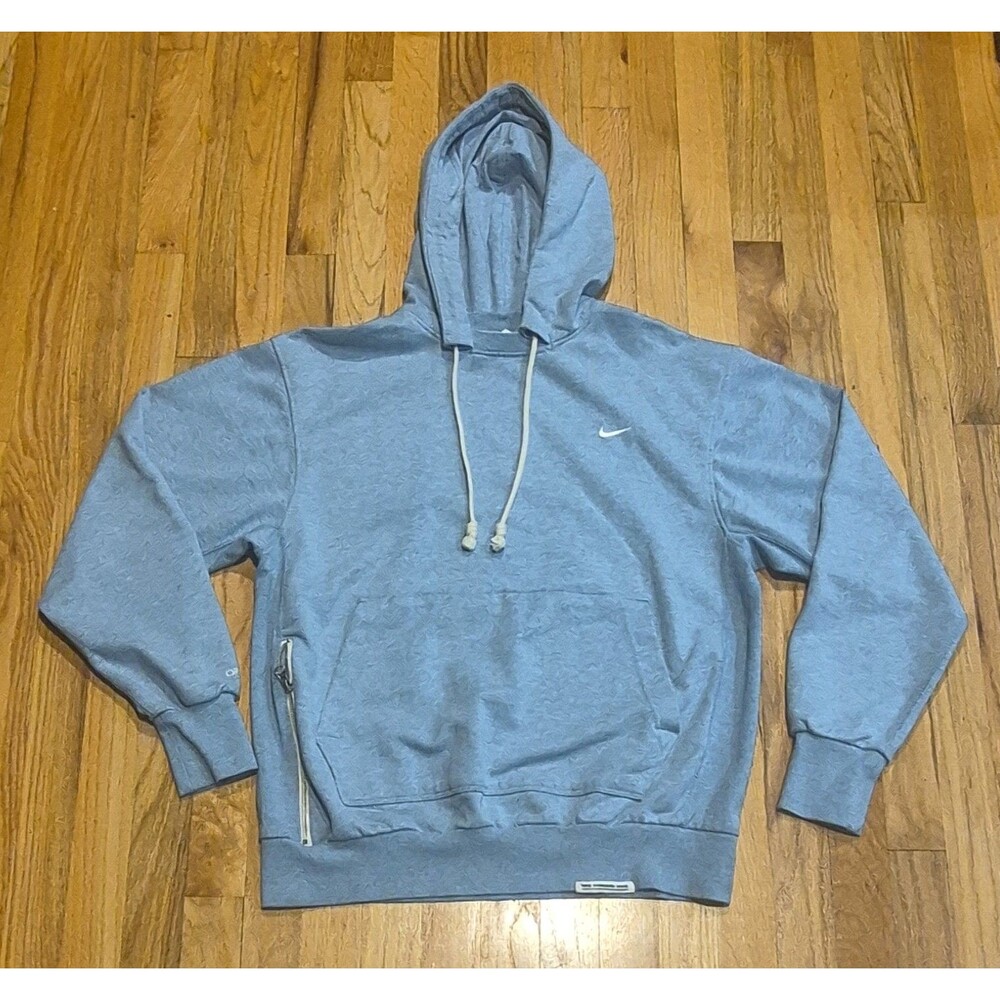 Nike Standard Issue Hoodie Men’s Medium  Blue Dri Fit Sporty Basketball